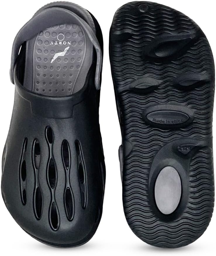 

Мужские удобные легкие садовые сабо NORTY из EVA - маломерят на 2 размера, черный/серый