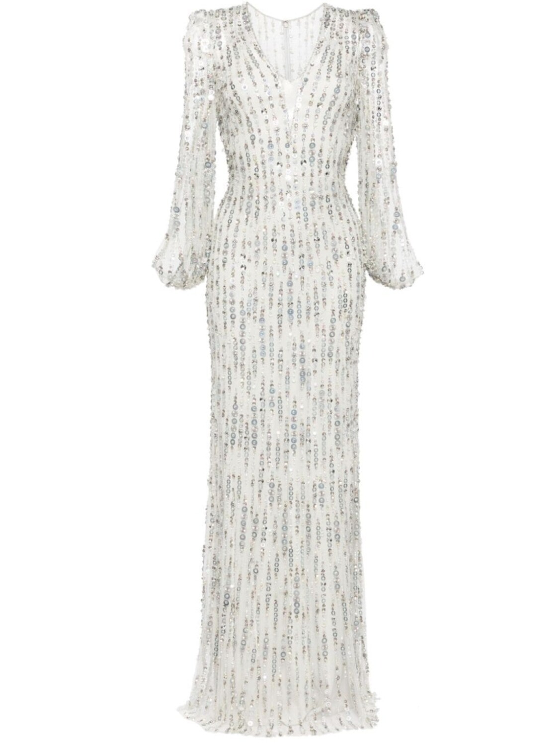 

Jenny Packham платье Moondance с пайетками, серый