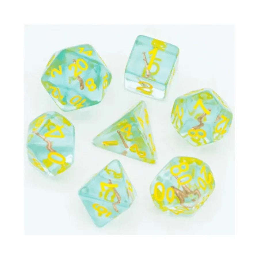 

Набор Poly — булава священника с желтым цветом (7), Dice Sets - Class Dice