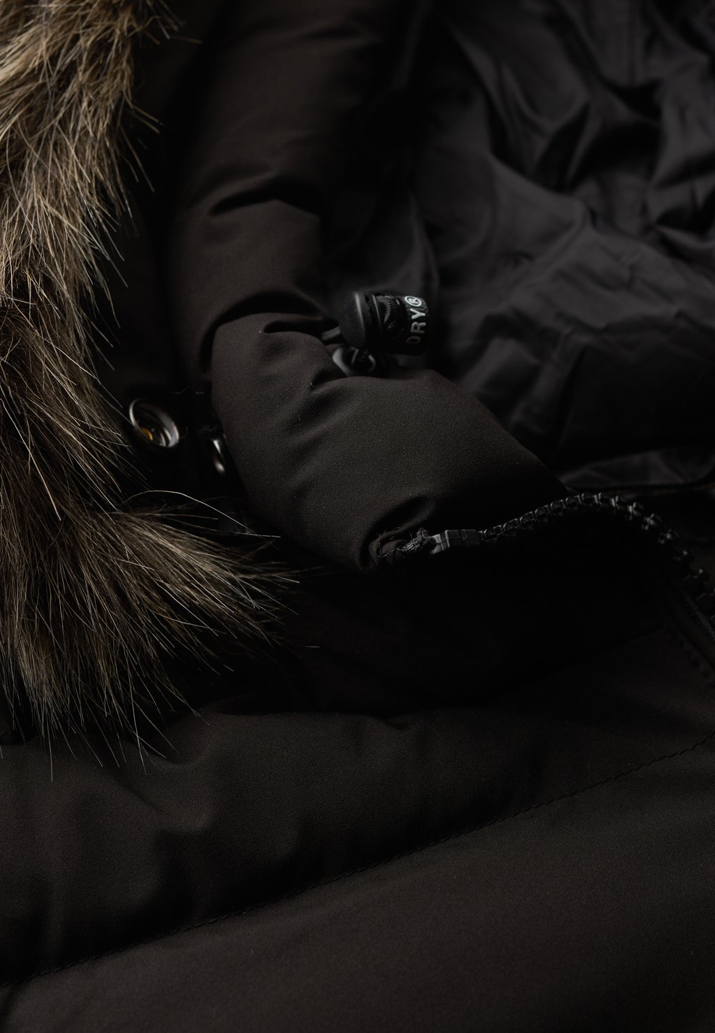 

Зимнее пальто FUJI LONGLINE Superdry, черный
