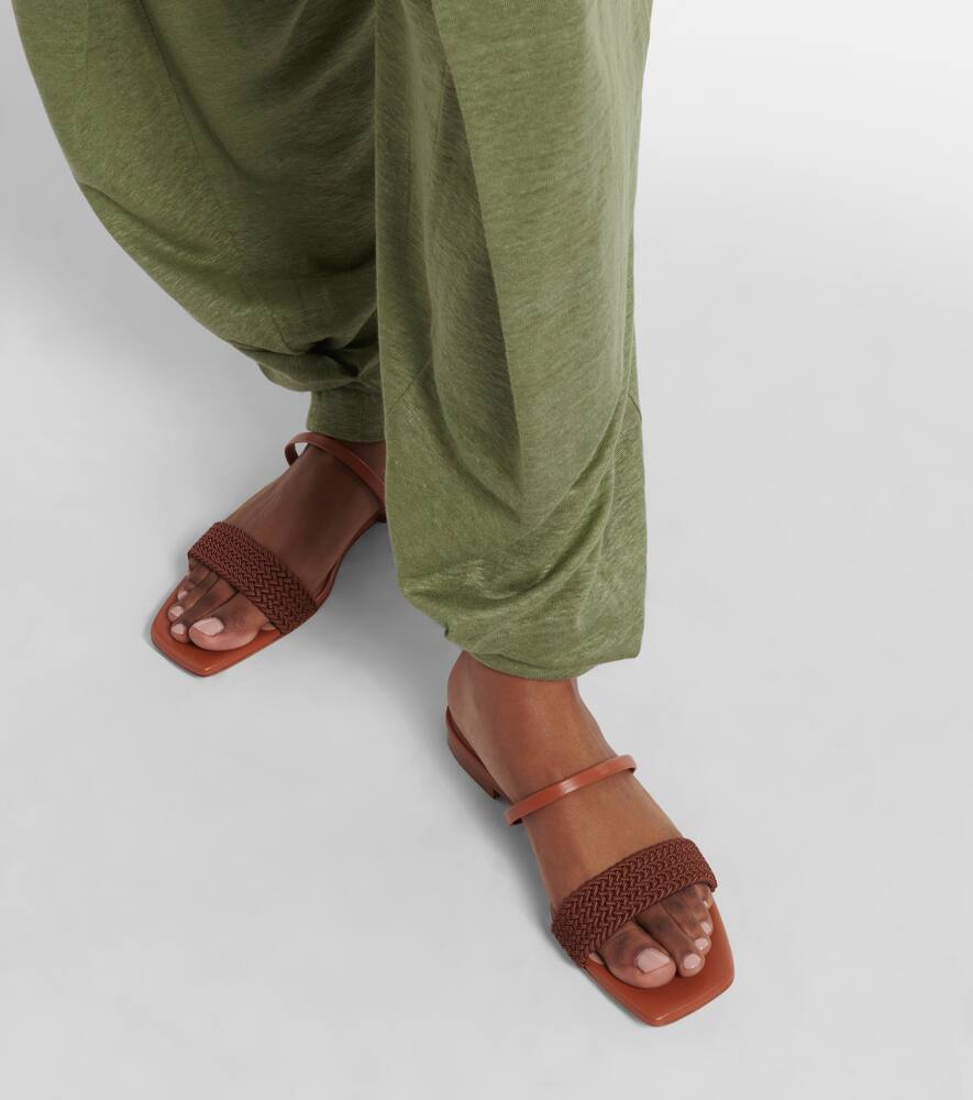 Песочники Frida с кожаной отделкой Malone Souliers, Tan/Tan — фото 4