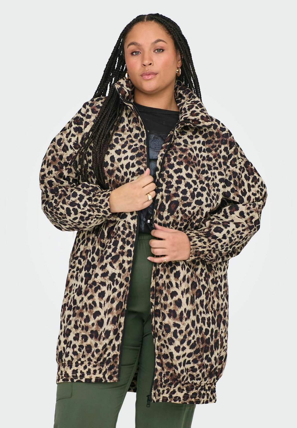 

Короткое пальто CARNEW - Classic coat ONLY Carmakoma, светло-серый