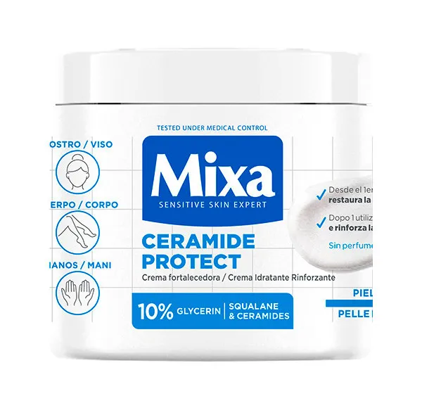 

Укрепляющий крем для тела 10% Глицерин Ceramide Protect Mixa, 400 ml