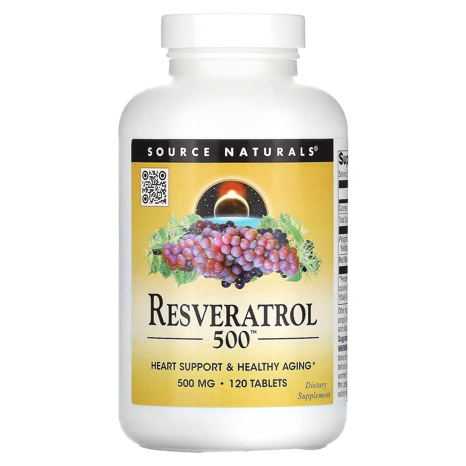 

Ресвератрол Source Naturals для сердца, 120 таблеток
