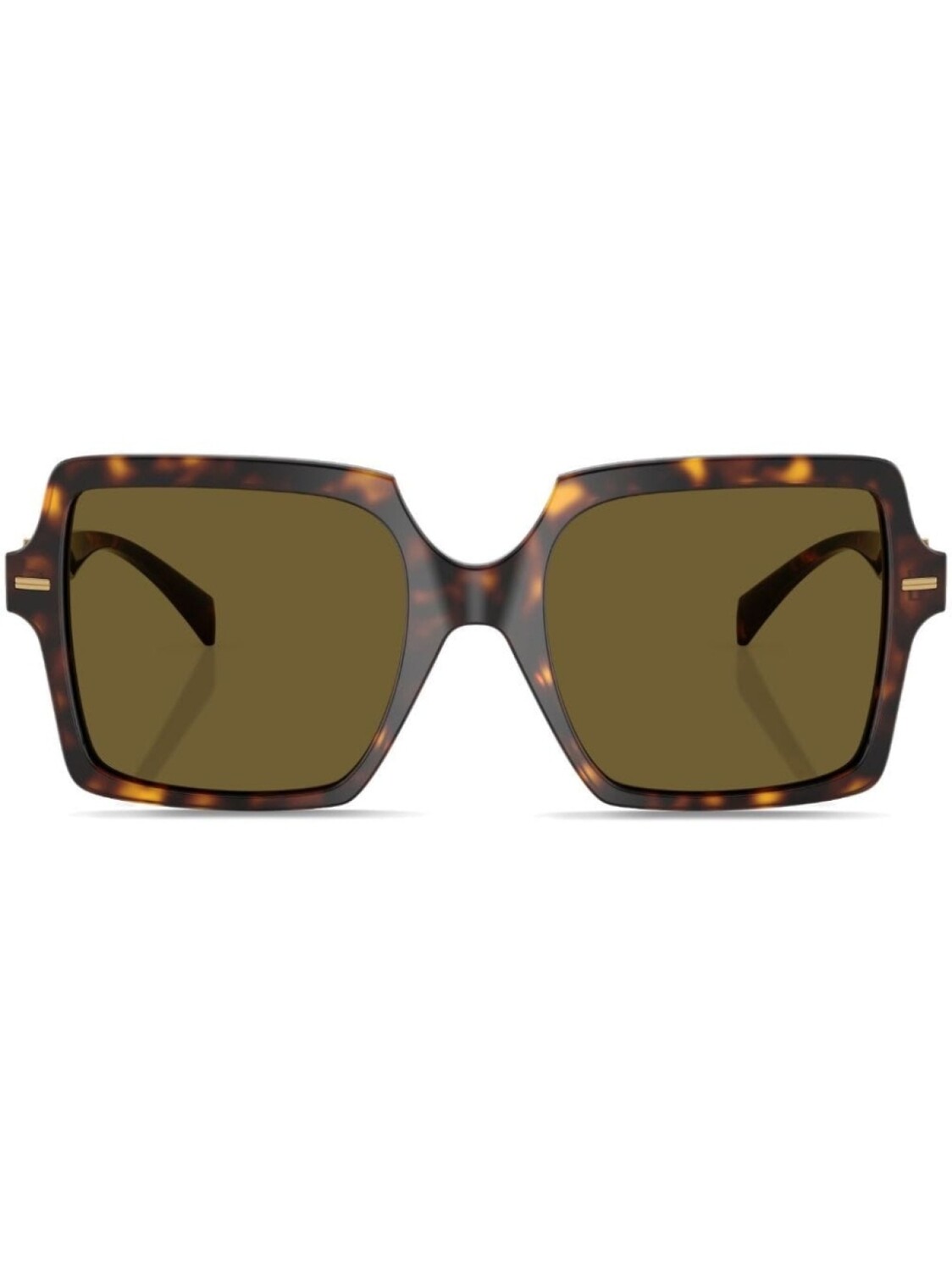 

Versace Eyewear солнцезащитные очки в квадратной оправе с декором Medusa, коричневый
