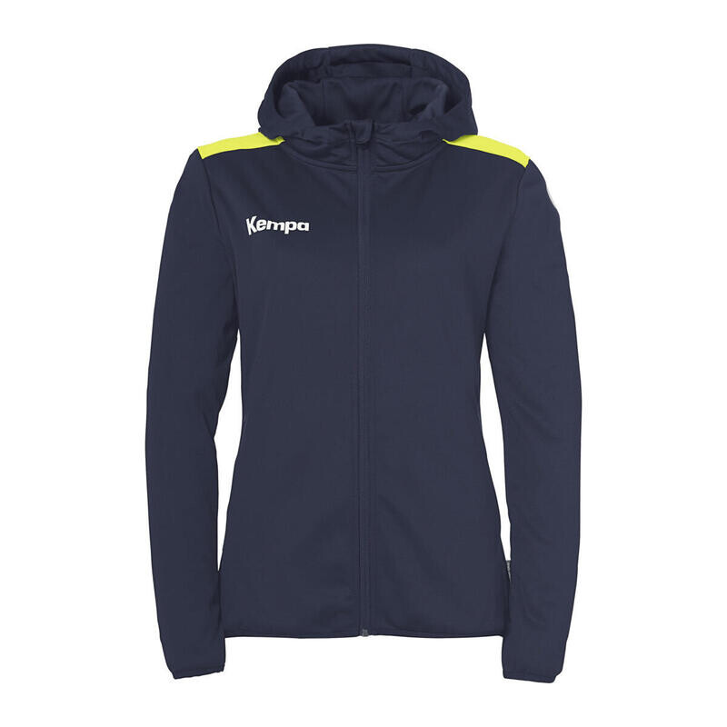 

Куртка с капюшоном Kempa, цвет blau/navyblau/fluoreszierendes neongelb