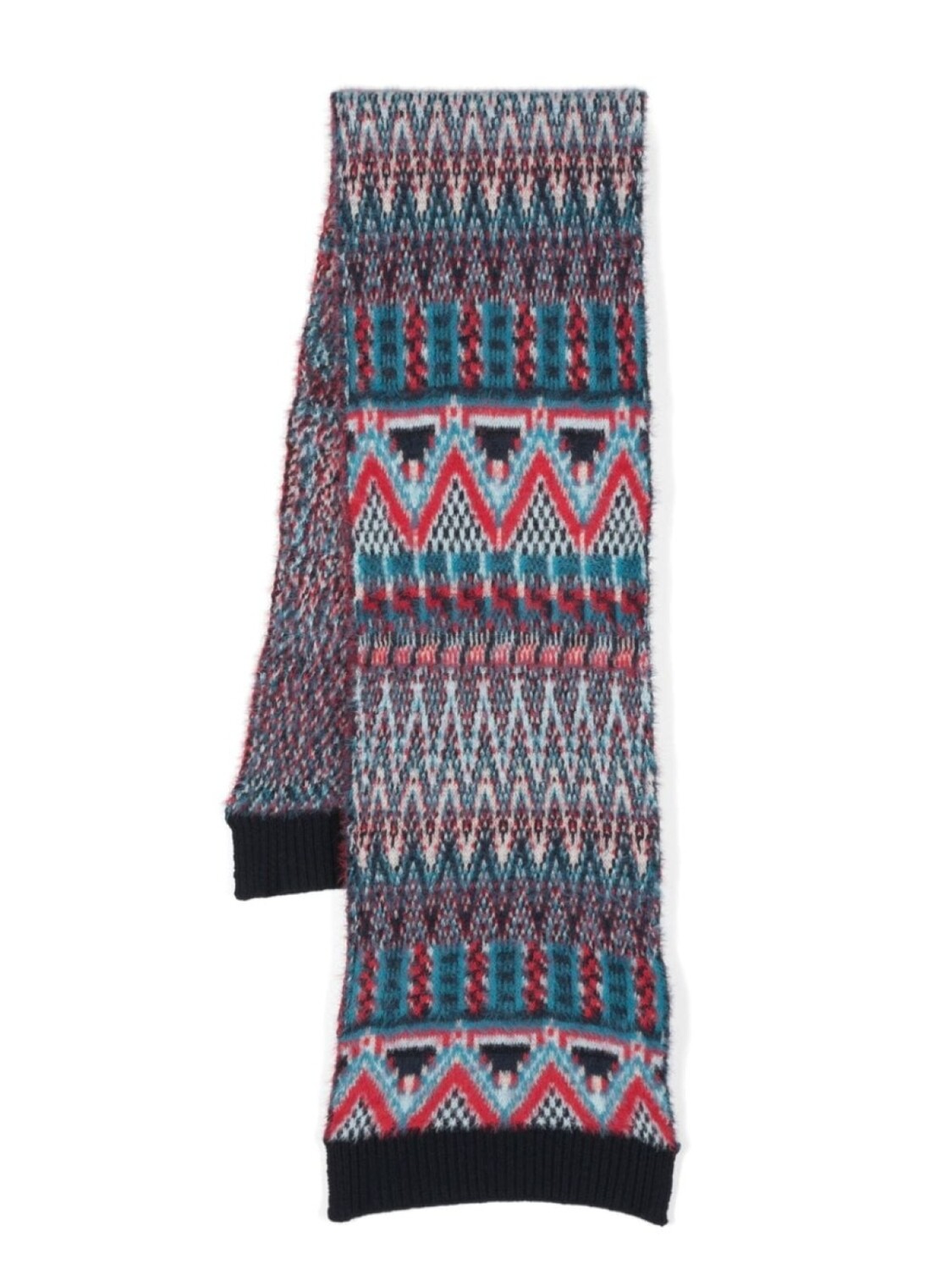

Missoni Kids шарф вязки интарсия, синий