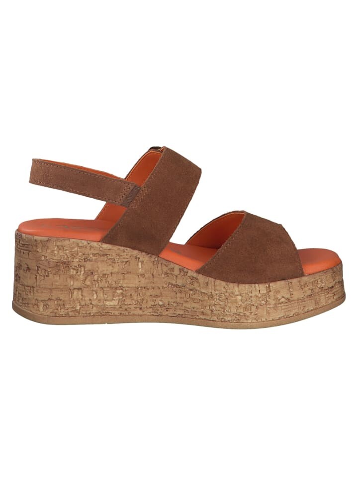 Сандалии на плоской подошве Tamaris Sandalette, цвет cuoio — фото 3