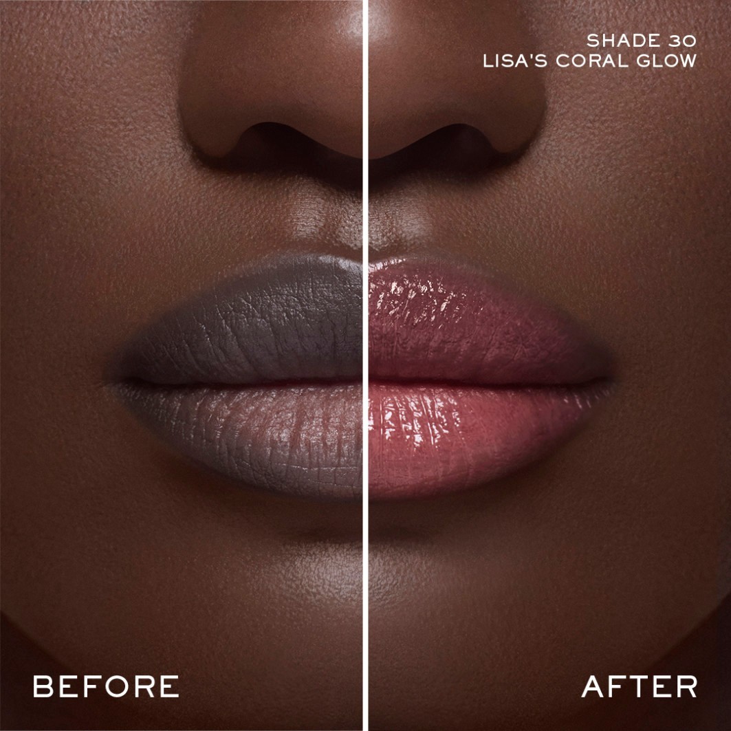 Бальзам для губ squalane-12 butterglow Lancome, 30 lisa's coral glow, вес 3 гр. — фото 2