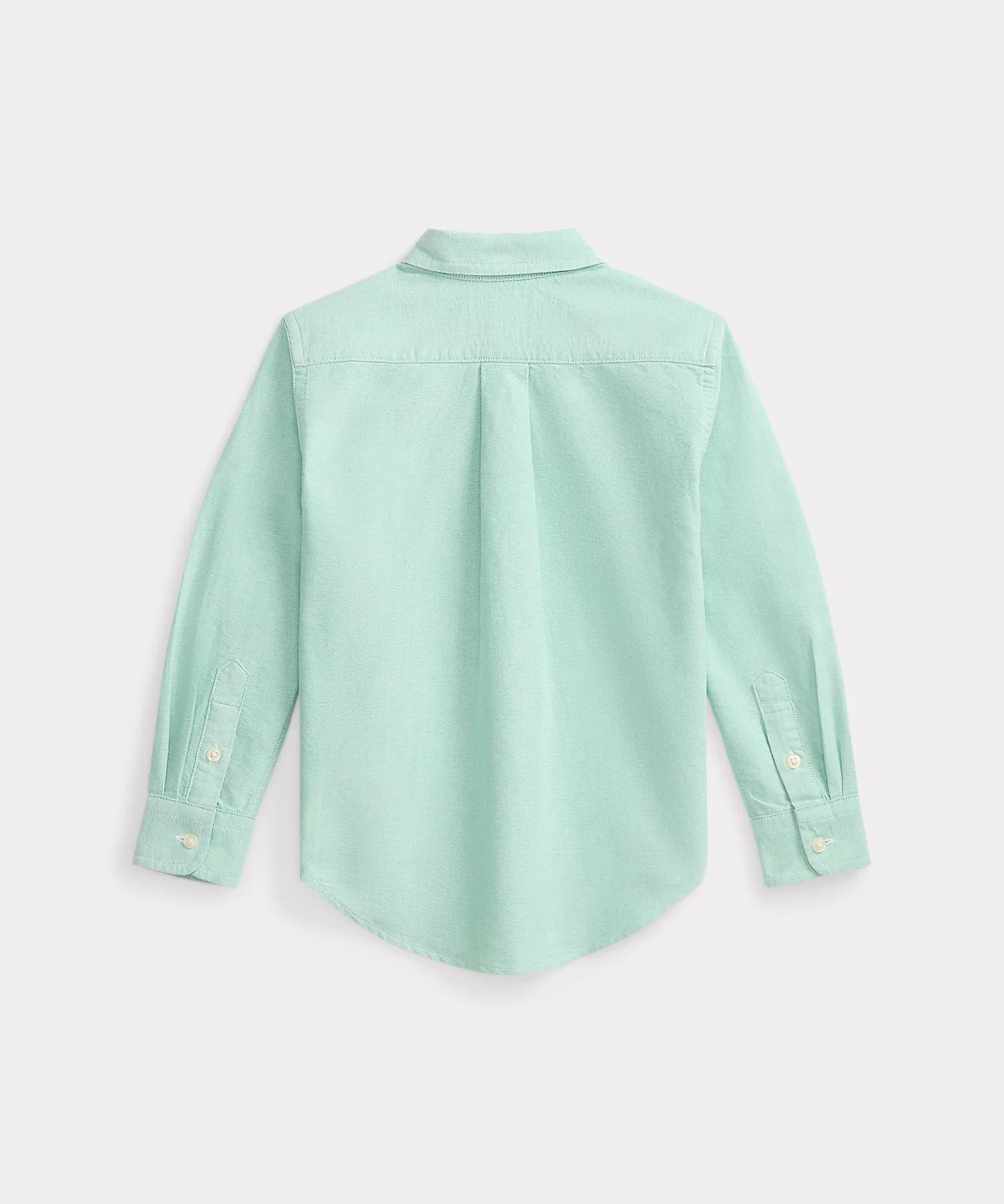 Детская рубашка POLO RALPH LAUREN CHILDRENSWEAR из хлопка с вышивкой зелёная — фото 3