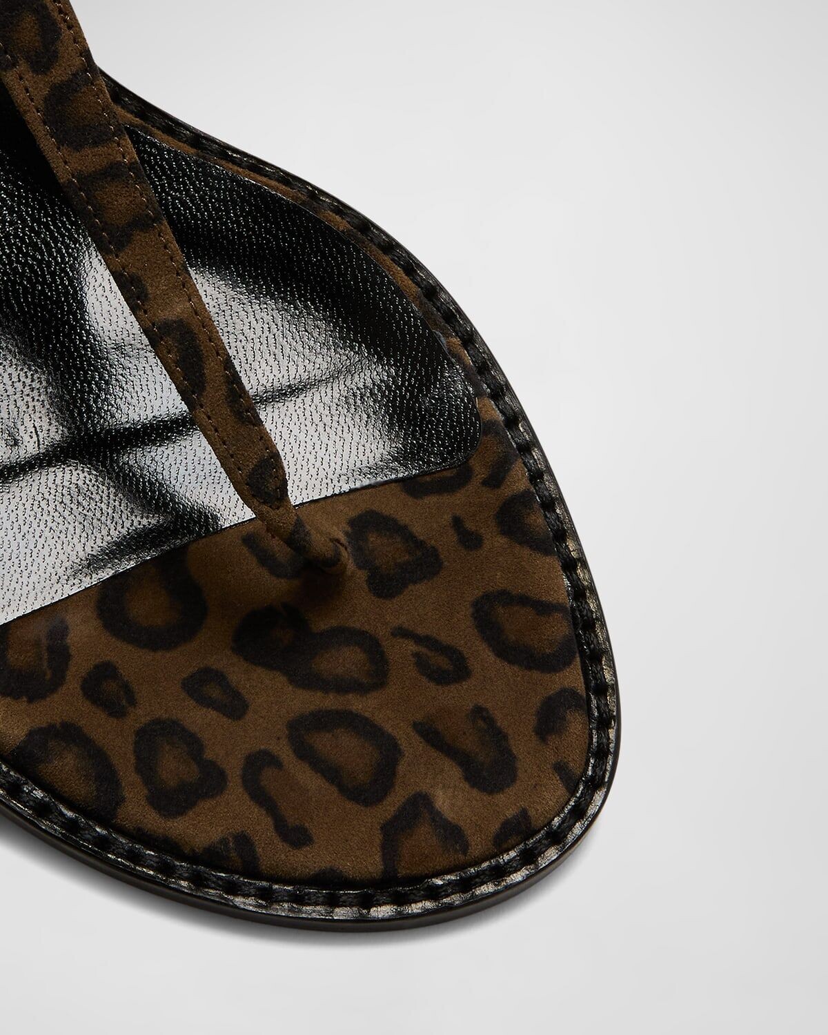 Сандалии Hata с леопардовым принтом и ремешками на пятке Manolo Blahnik, цвет Leopard — фото 3
