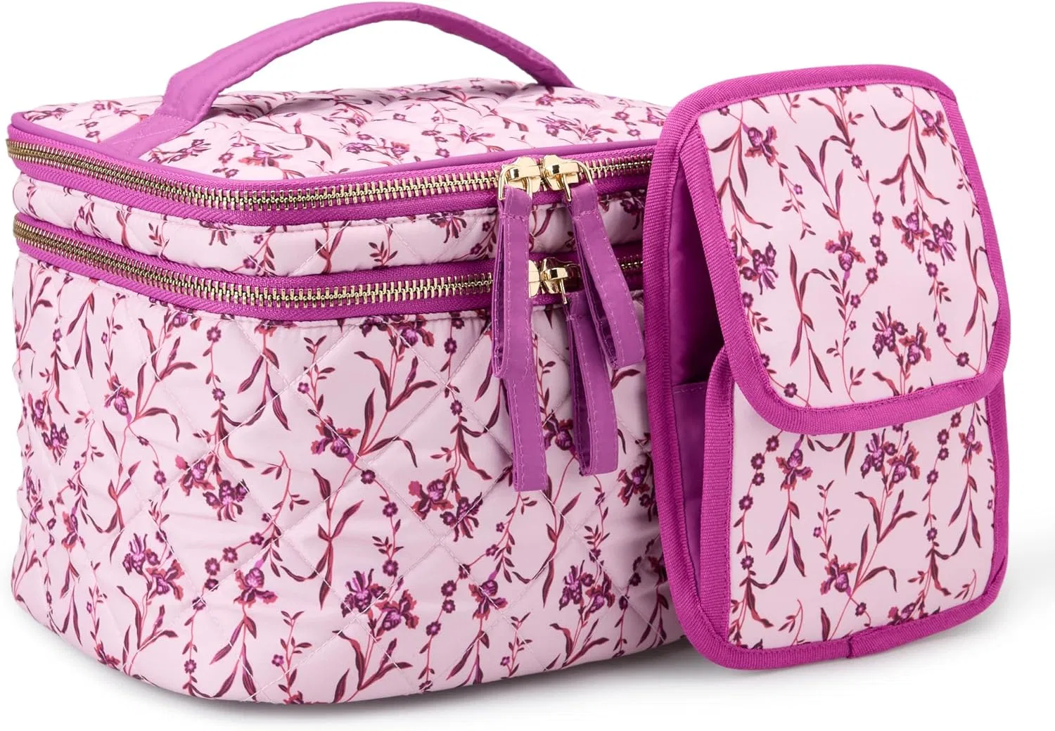 Многофункциональная стеганая косметичка от Amazon Essentials Amazon Essentials, Pink Floral
