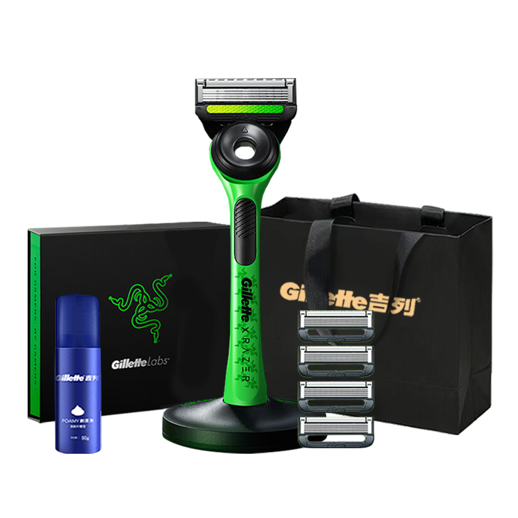 

Набор ножей Razer Aurora Razers 1 держатель и 4 сменных лезвия Gillette