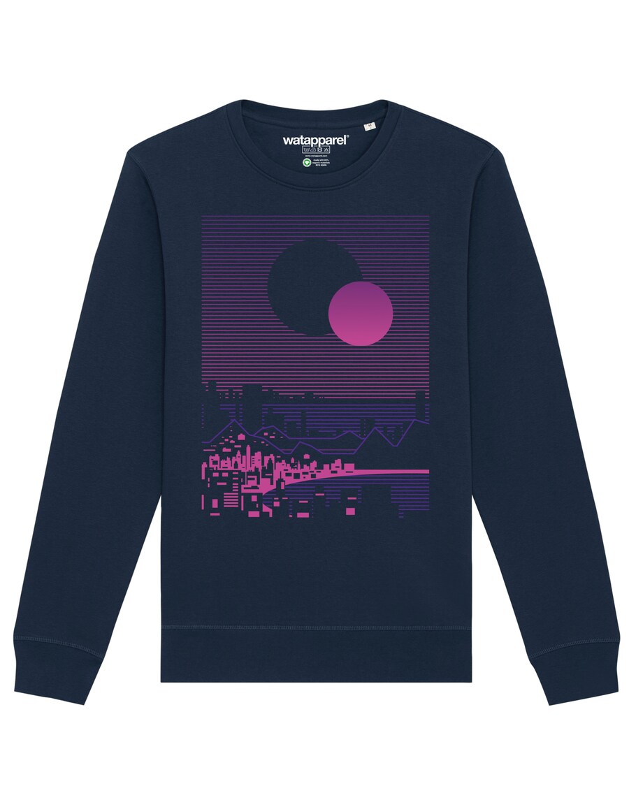 

Толстовка Watapparel Sun and Moon Skyline, темно-синий