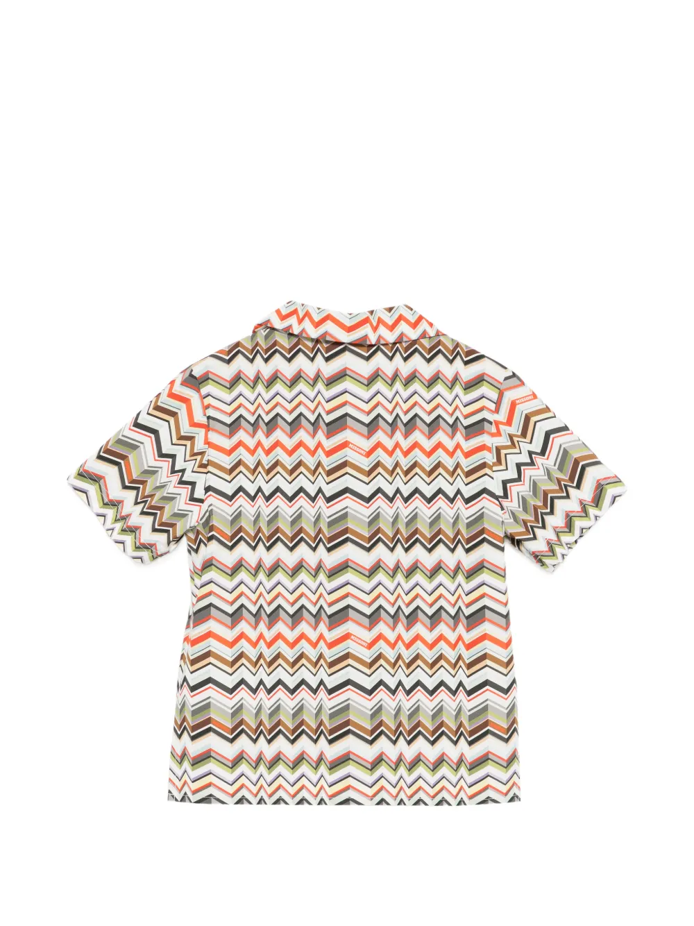 Рубашка с зигзагообразным узором Missoni Kids, бежевый — фото 2