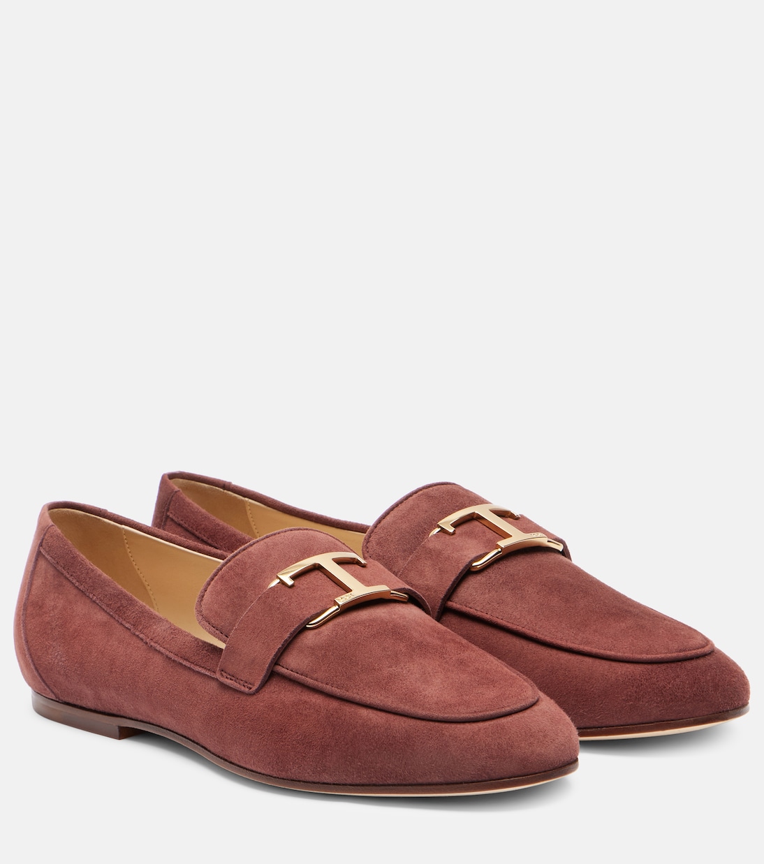 T Timeless замшевые лоферы Tod's, Bordeaux