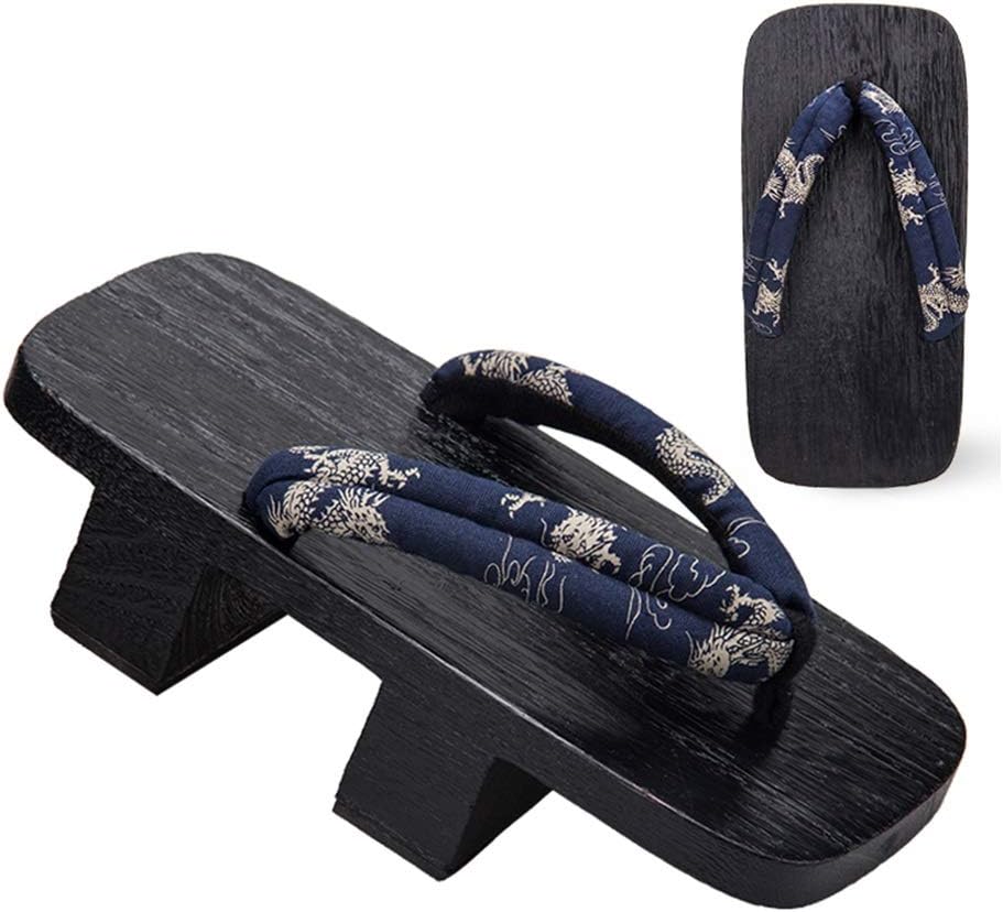 

Мужские тапочки YXCKG, дышащие деревянные сандалии, японские шлепанцы на двух ремешках, высокие деревянные тапочки, сабо, традиционные сандалии, гета (Цвет: A, Размер: EUR41-42), EUR41-42 A