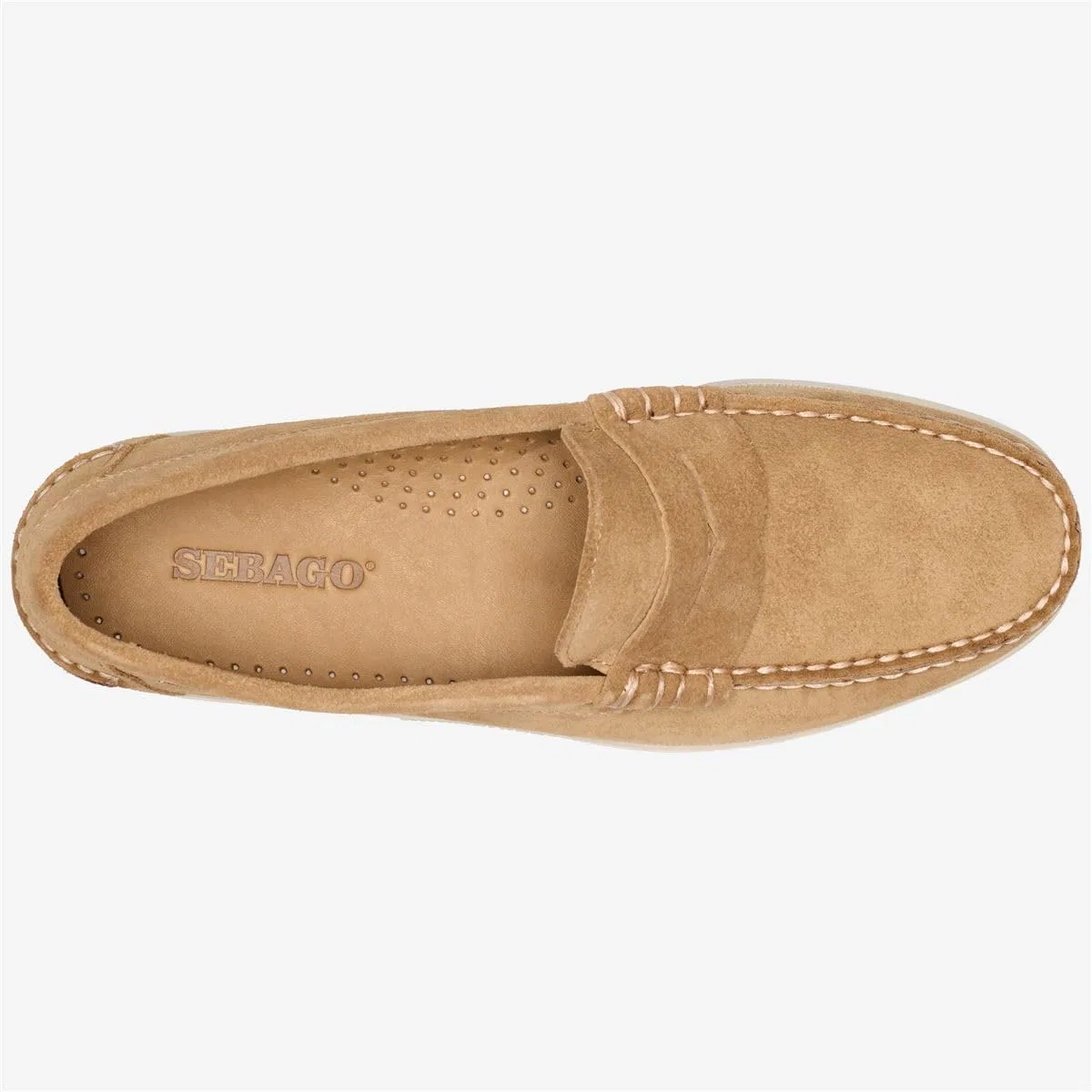 Лоферы Sebago Dan Beige Paint — фото 3