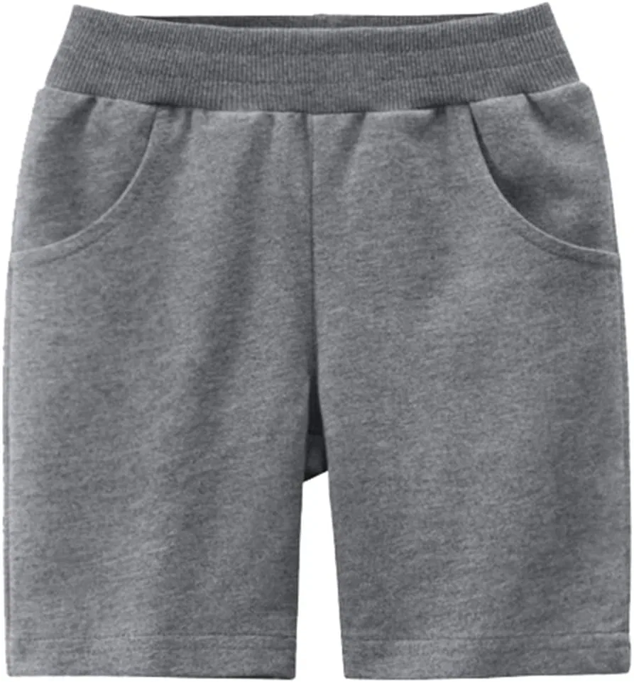 Детские шорты хлопковые, Athletic Shorts, Generic, Dark Gray-a