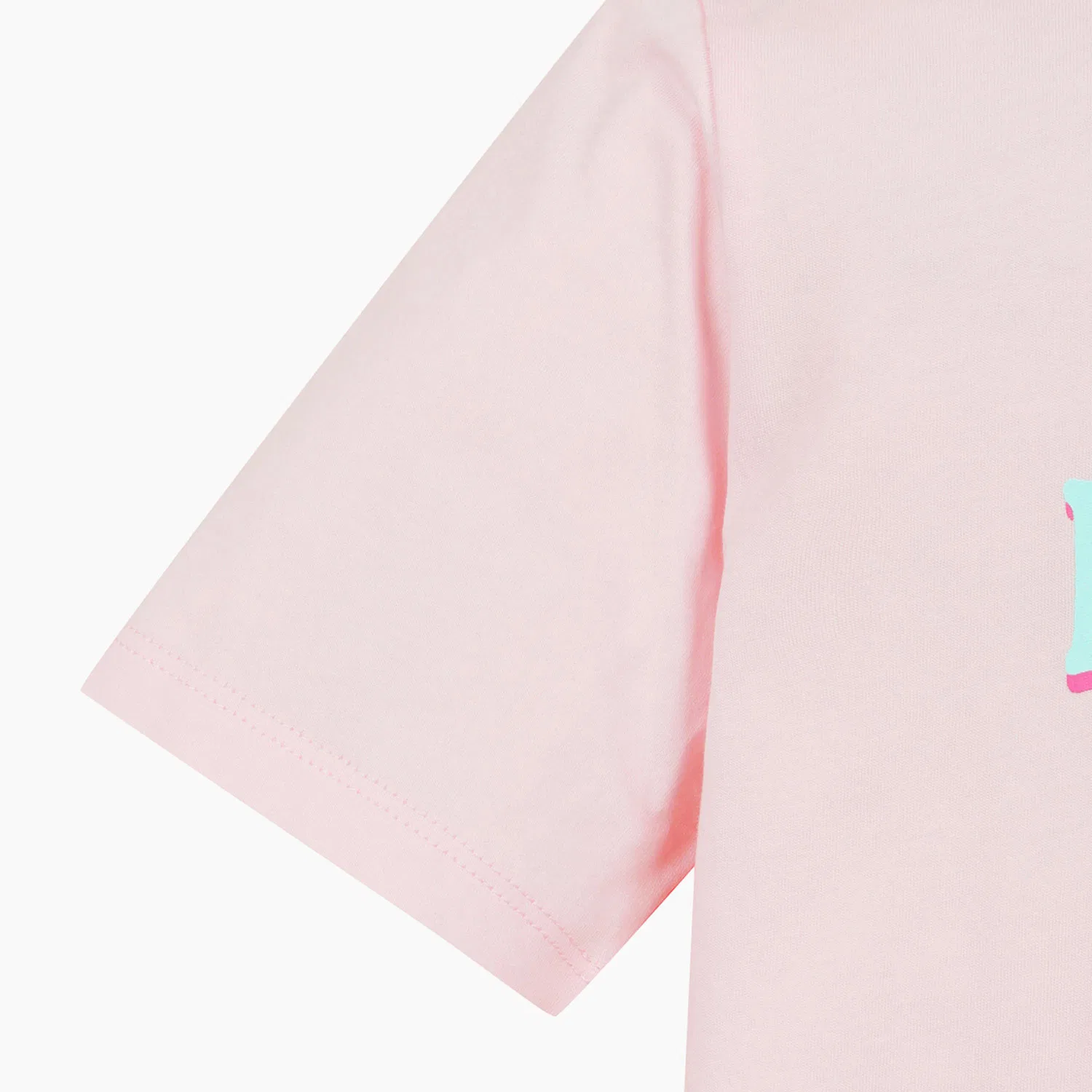 Детская футболка Benetton Kids с логотипом, розовая — фото 4