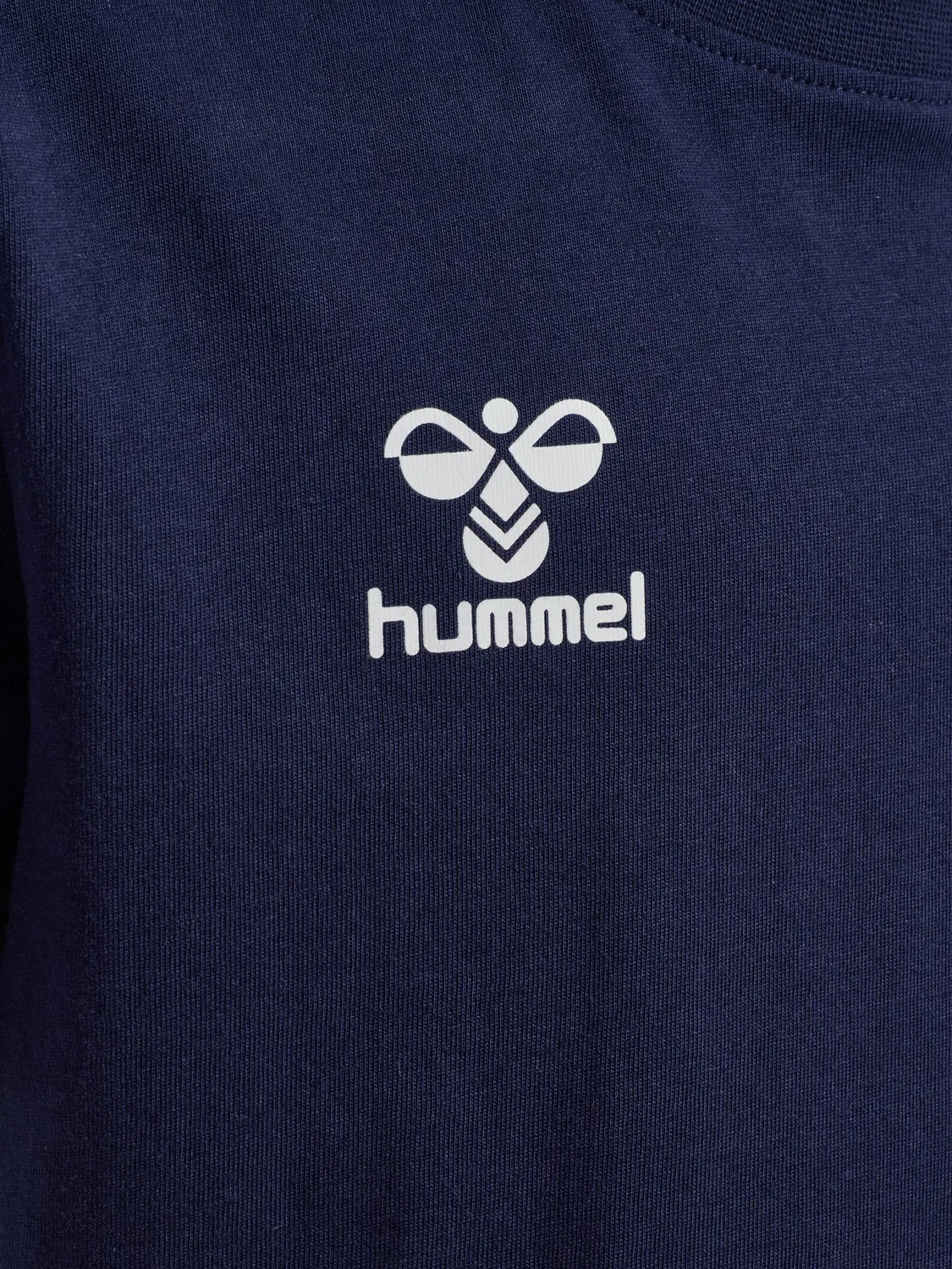 Футболка детская хлопковая Hummel, marine — фото 3