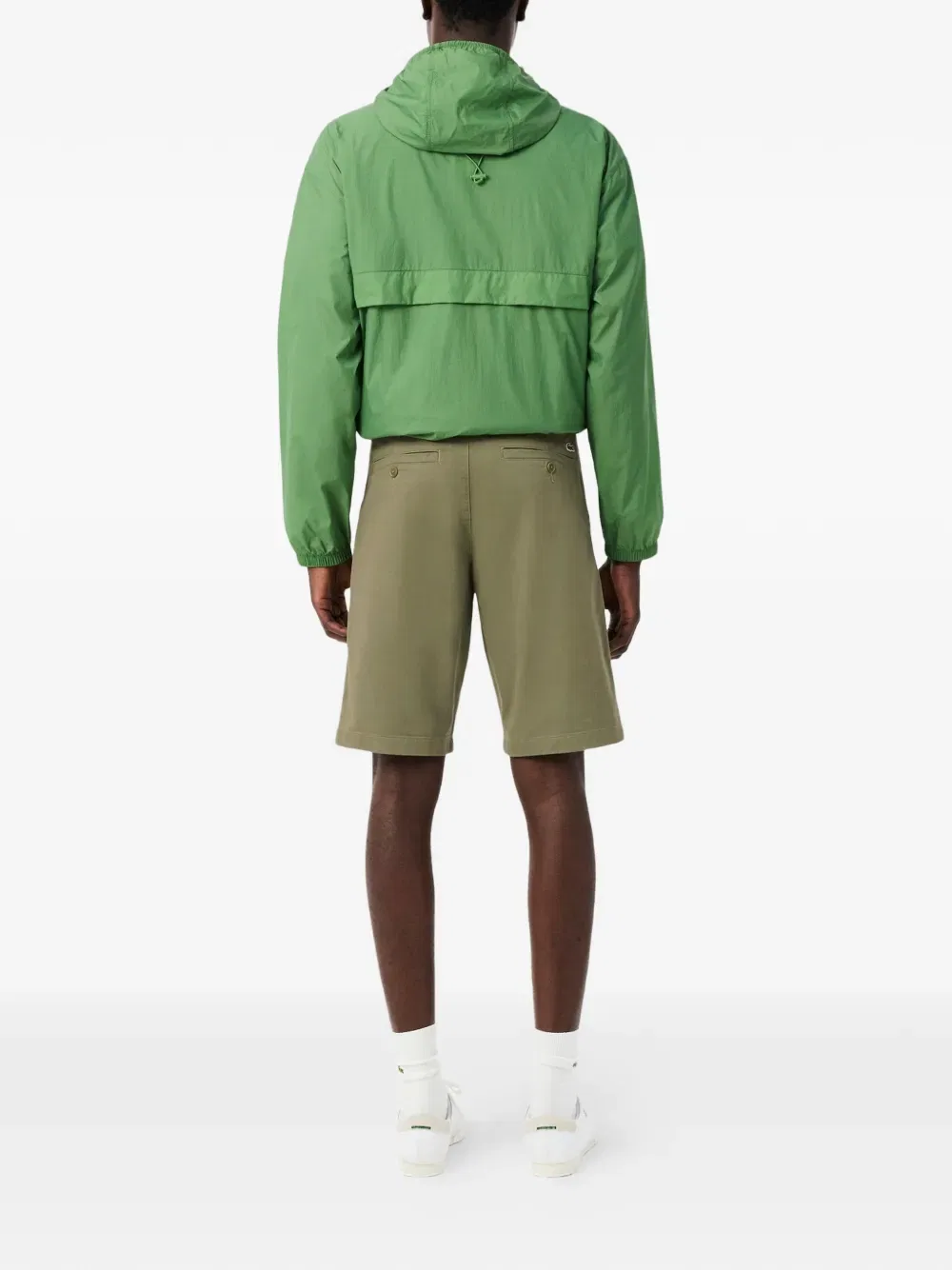 Эластичные бермуды Lacoste, зеленый — фото 3