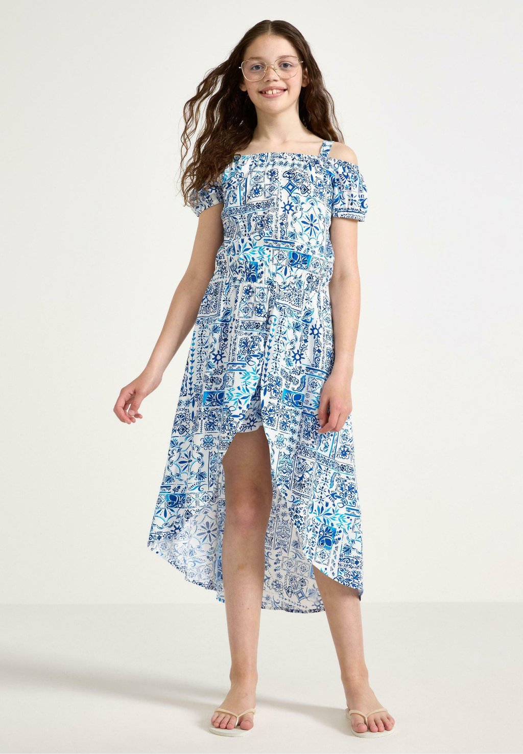 

Повседневное платье SHORT SLEEVED Lindex, синий