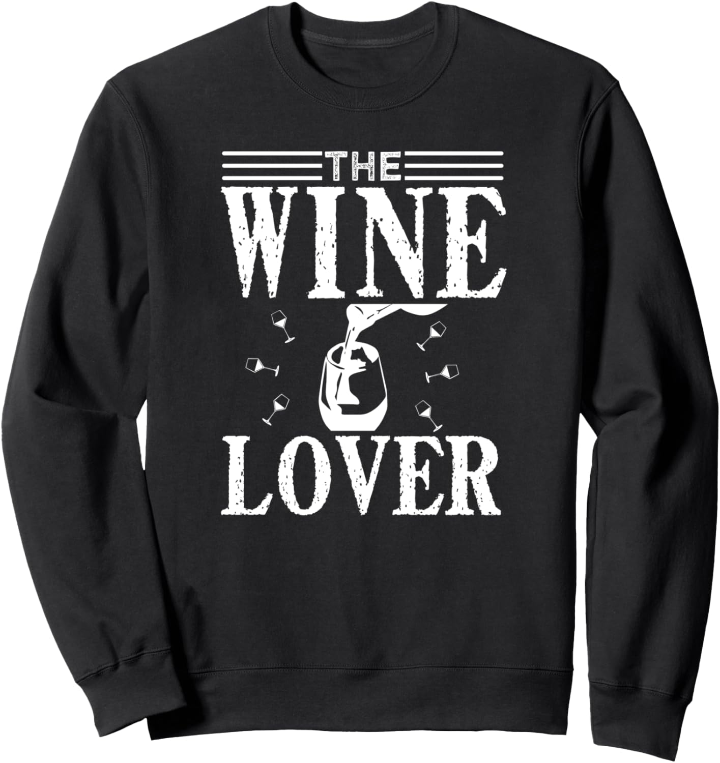 

Забавная толстовка для любителя вина The Wine Lover, черный