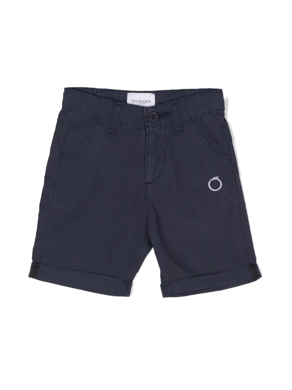 

Шорты чинос с вышитым логотипом TRUSSARDI JUNIOR, синий