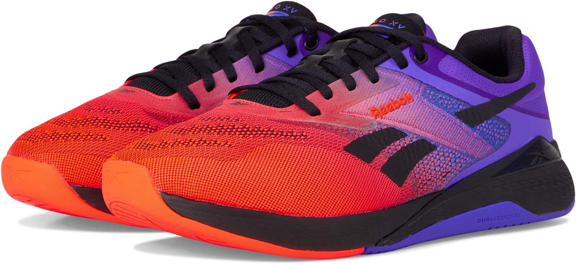 Кроссовки Reebok Unisex Nano X5, Footwear White/Flash Orange/Royal Purple