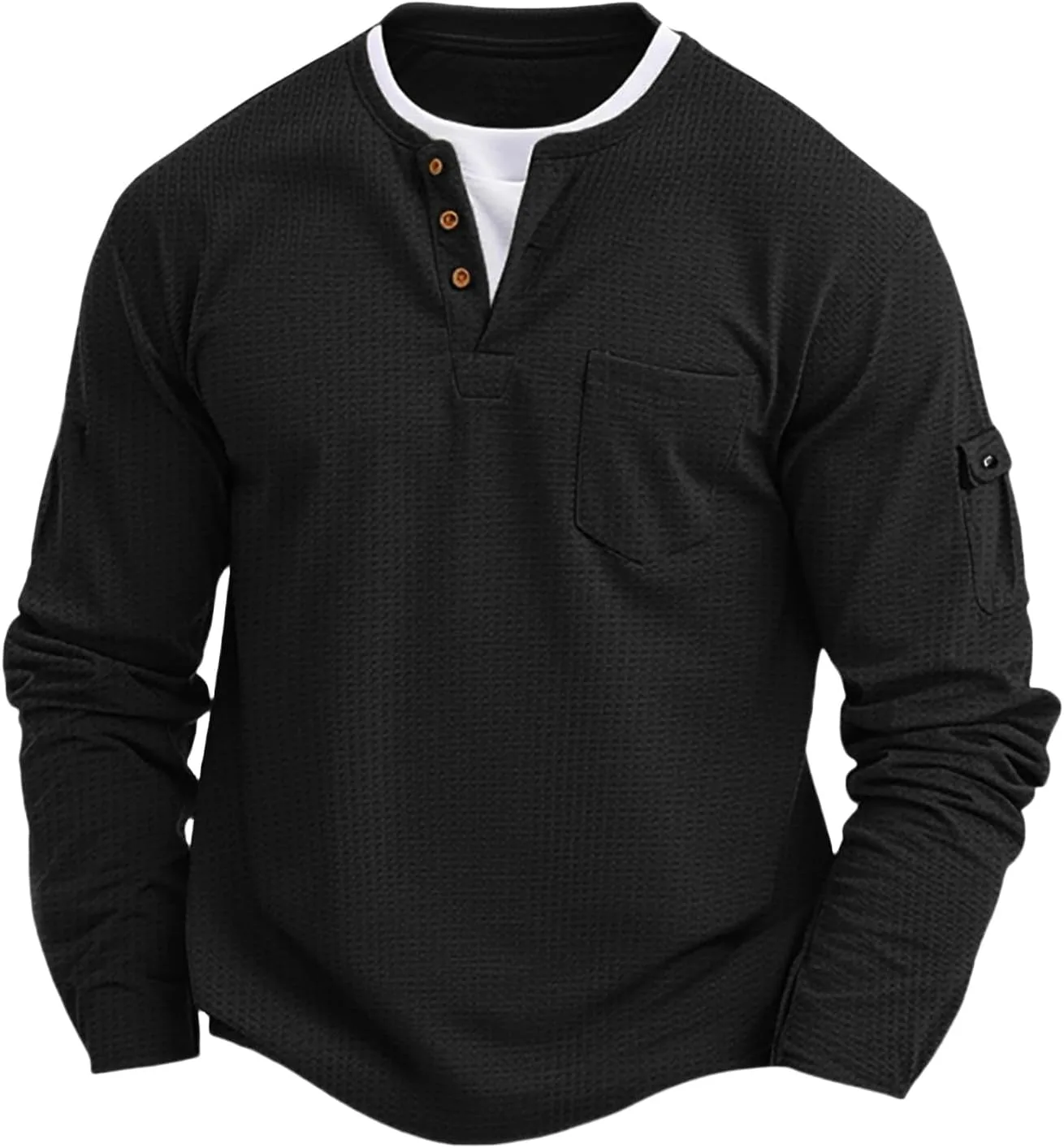 

Мужская футболка с V-образным вырезом и длинным рукавом RSZGSWS