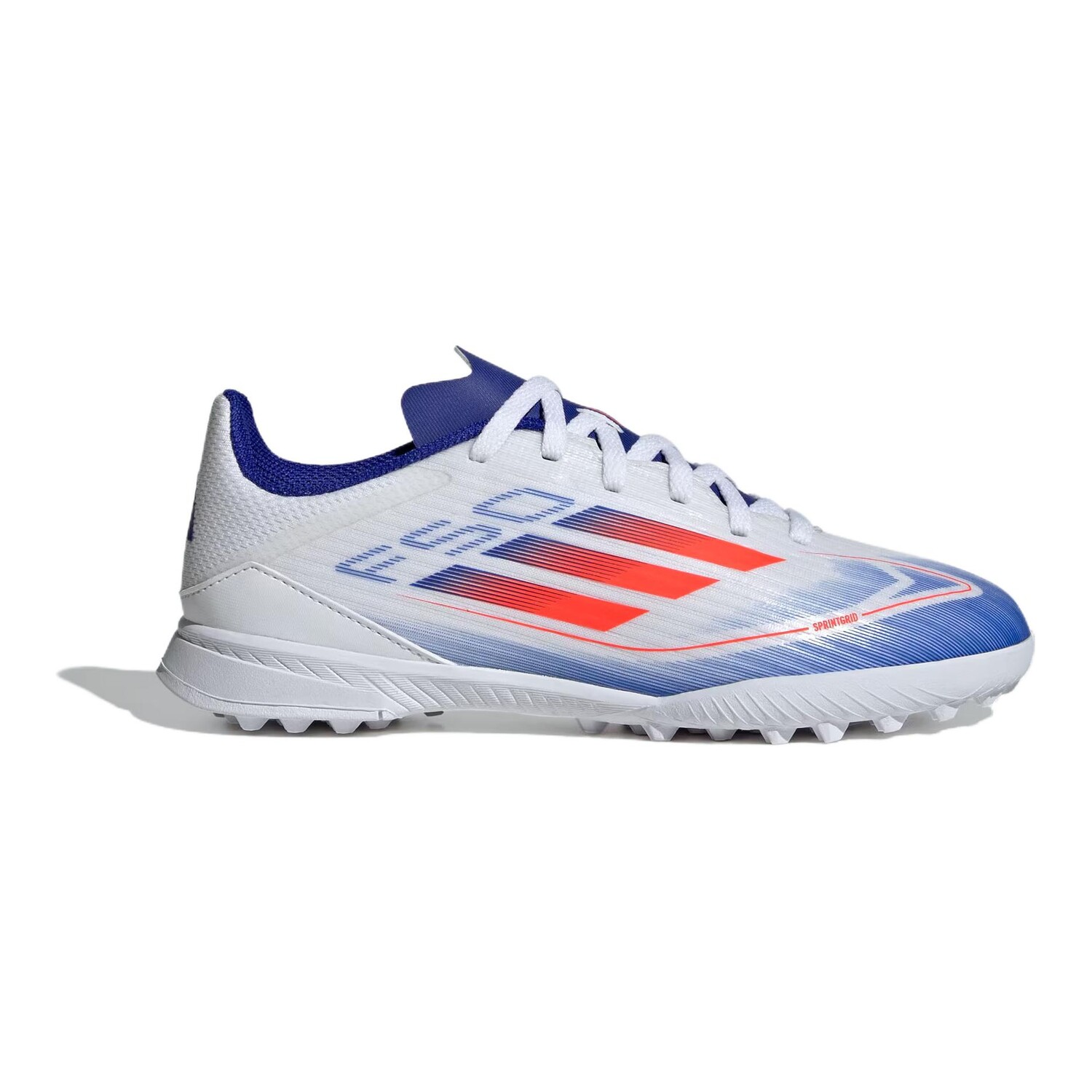 Adizero F50 League TF K «Дополнительный пакет» Adidas, белый/синий/красный — фото 2