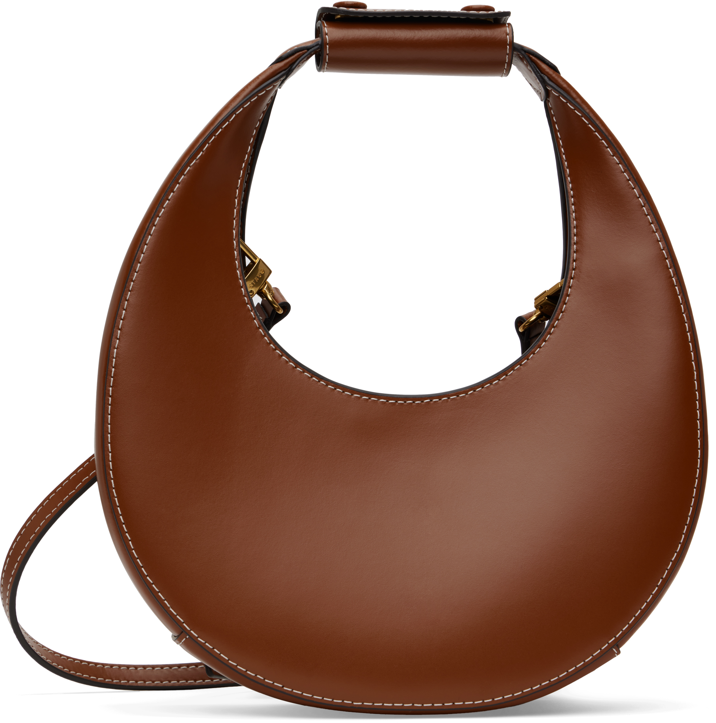 

Коричневая мини-сумка Moon Staud, Tan, Коричневый, Коричневая мини-сумка Moon Staud, Tan