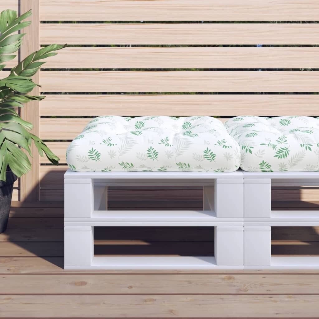 

Подушка-паллет лист узор 60х61,5х10 см ткань Оксфорд DKD HOME DECOR