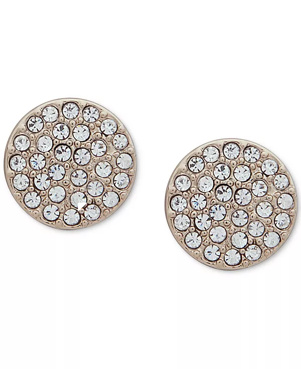 

Серьги-Гвоздики с дисками паве Dkny, gold