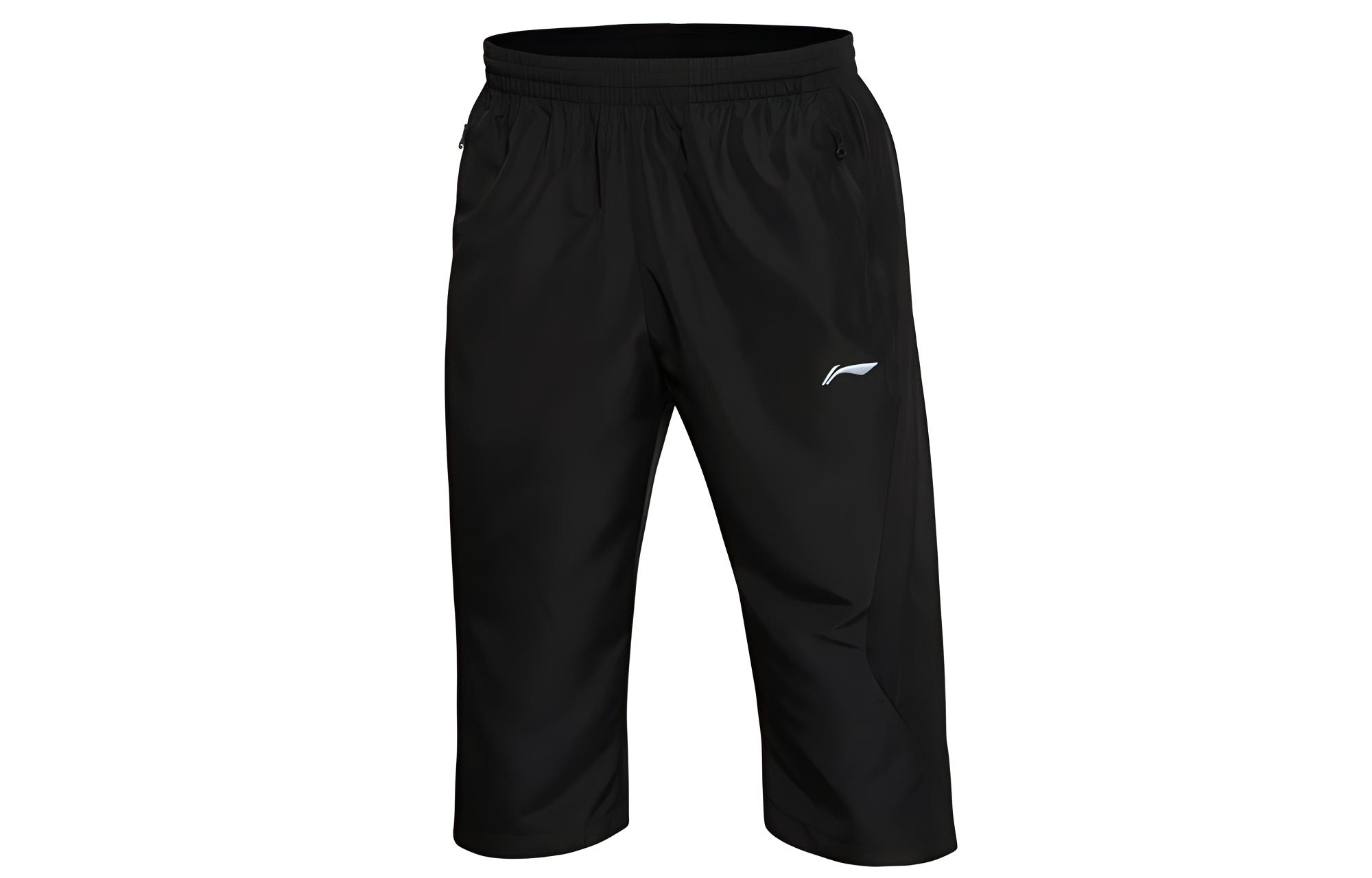 

LINING Трикотажные спортивные штаны мужские черные