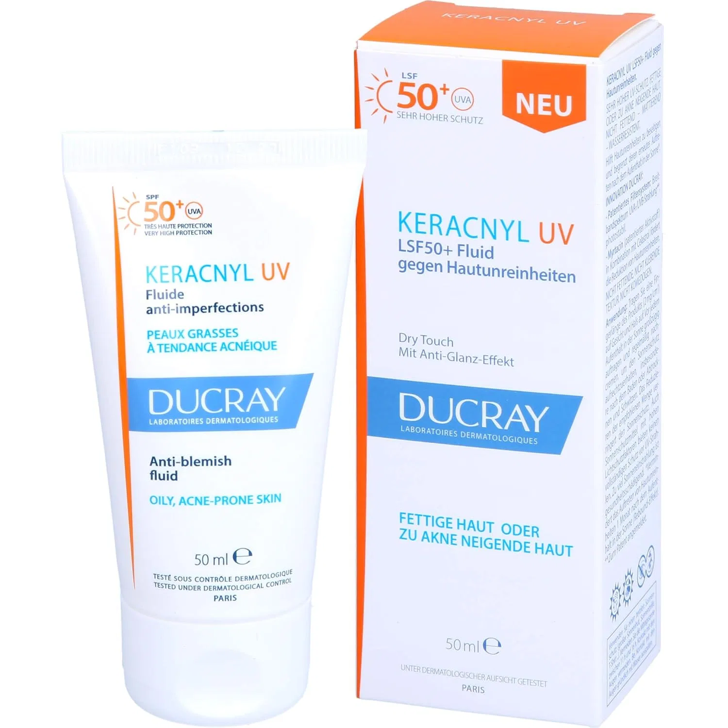 Флюид для лица Ducray Keracnyl UV SPF50, 50 мл Ducray — фото 2