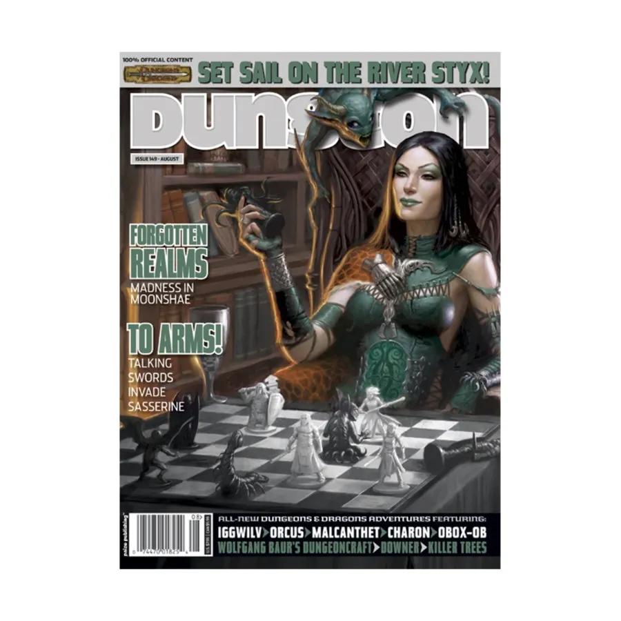 

Журнал #149 "Set Sail on the River Styx, Madness in Moonshae", Dungeon Magazine #101 - #150