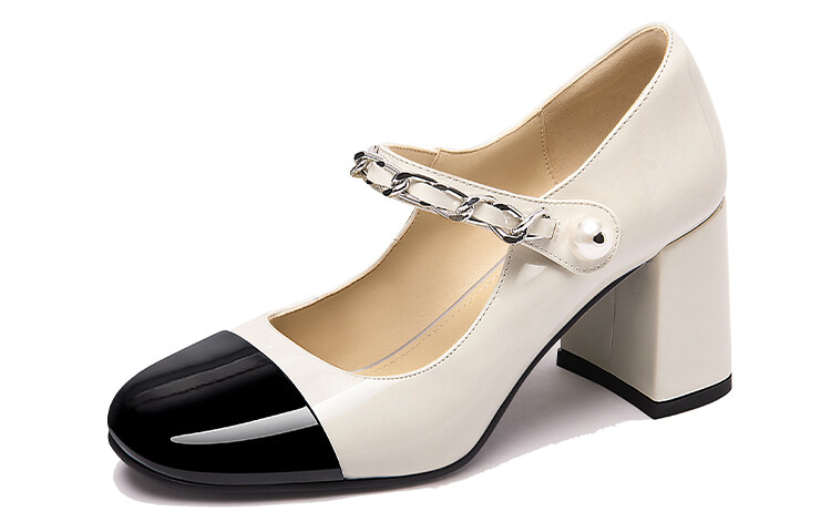 

Туфли Мэри Джейн женские Lily Wei, цвет Gold Spliced Khaki [with 7cm heel]