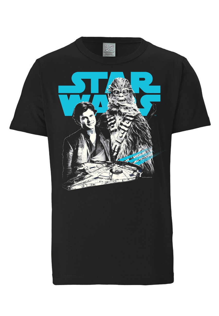 

Классическая футболка LOGOSHIRT Shirt A Star Wars Story Han Solo & Chewbacca, черный
