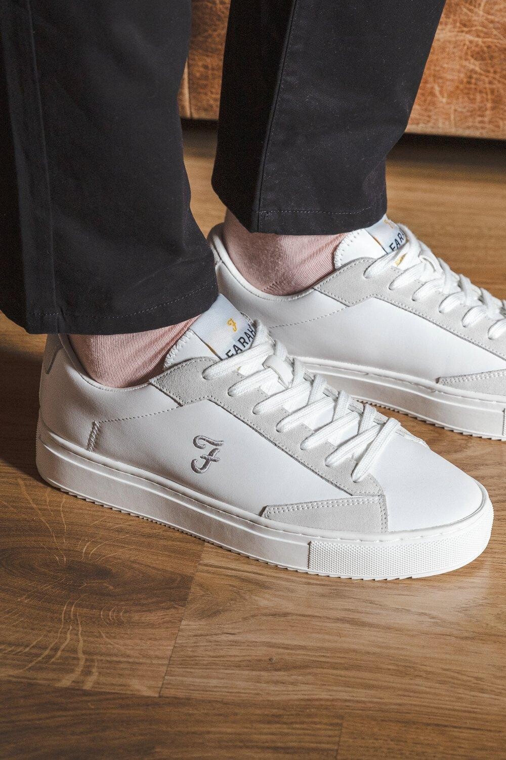 

Кроссовки 'Kody' Casual Lace Up Trainers Farah Footwear, белый