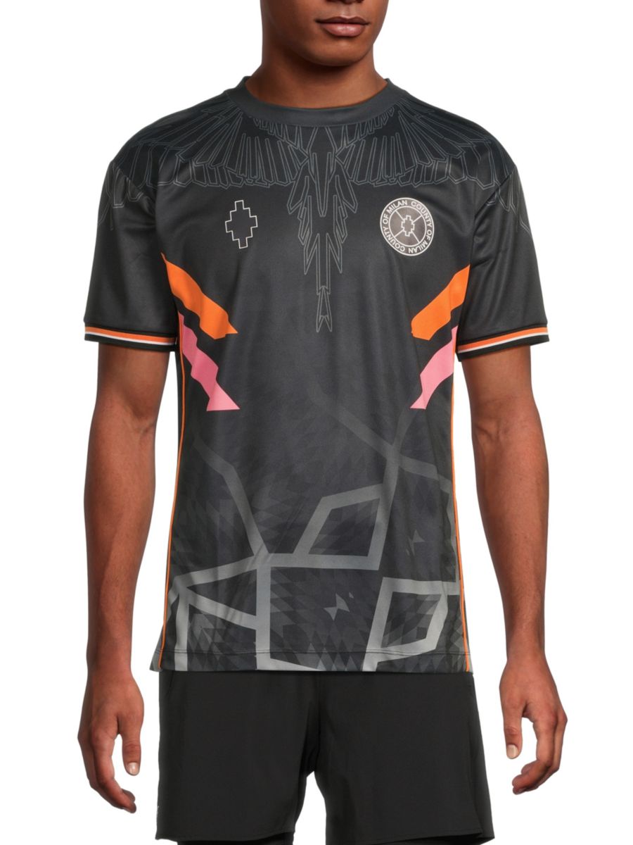 

Футболка с графическим принтом County Soccer Marcelo Burlon, черный