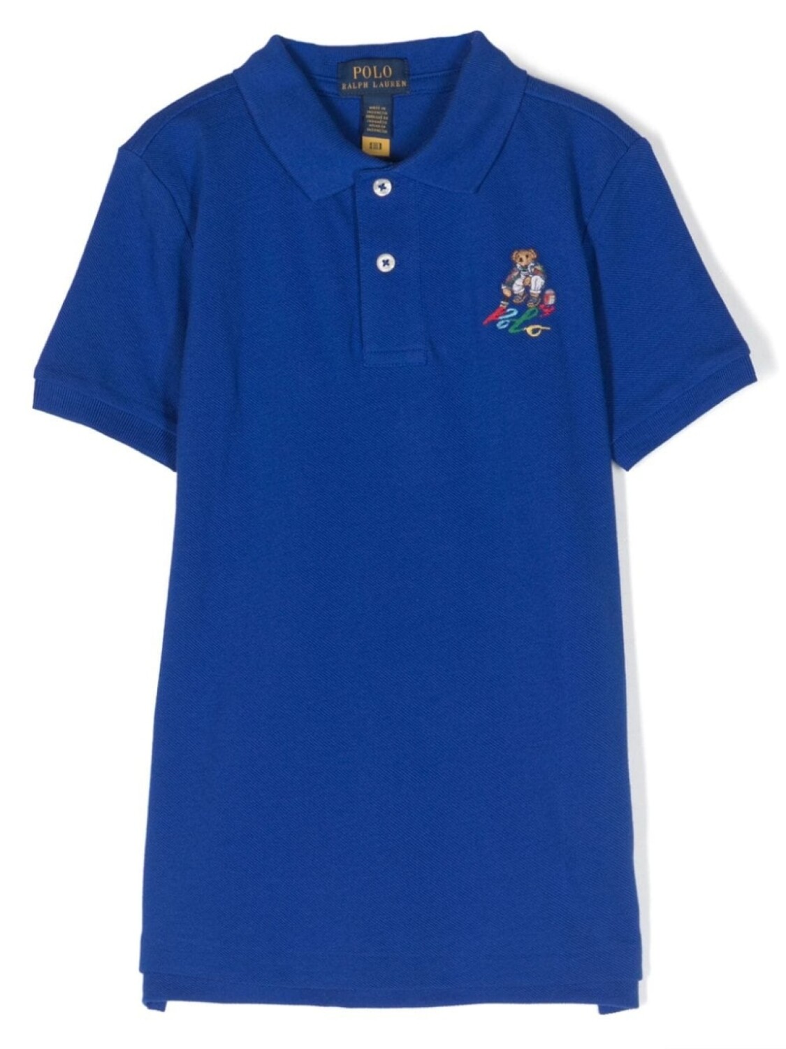 

Ralph Lauren рубашка поло с вышивкой Teddy Bear, синий