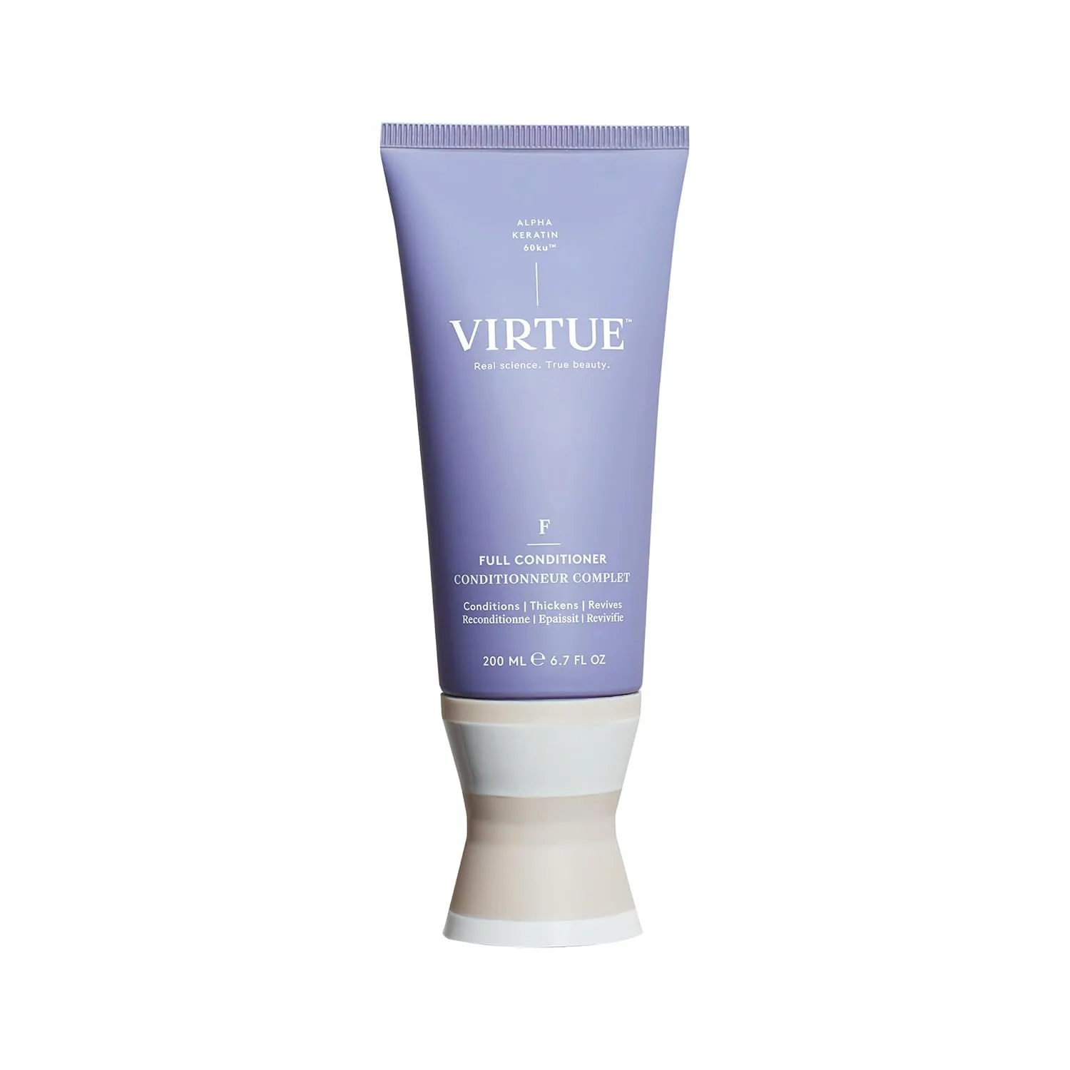 Кондиционер VIRTUE Full Volumizing Conditioner придает волосам объем, подходит для всех типов волос, не содержит сульфатов, безопасен для окрашенных волос. 198 мл (.), white