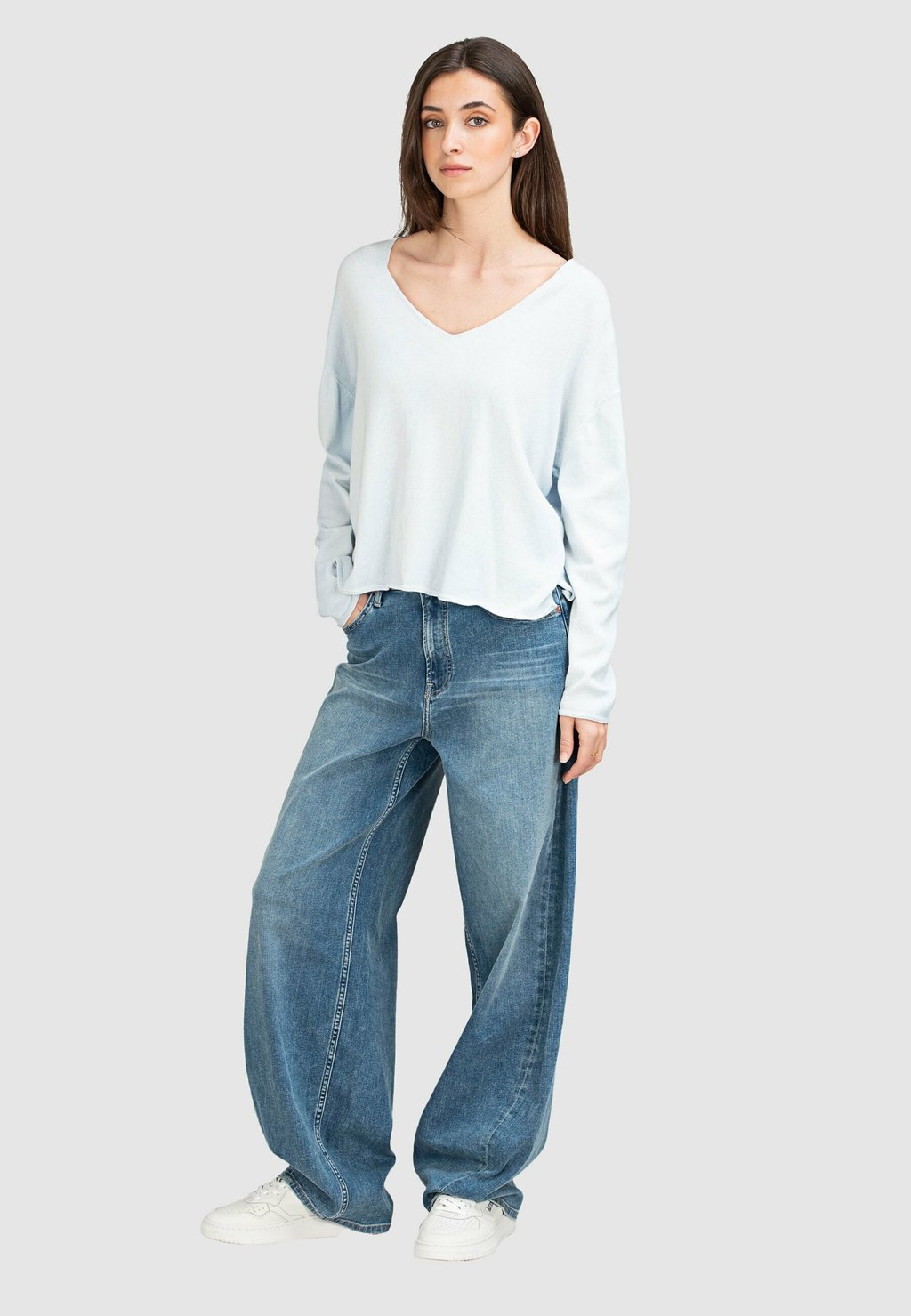 

Джемпер BOXY True Religion, светло-голубой