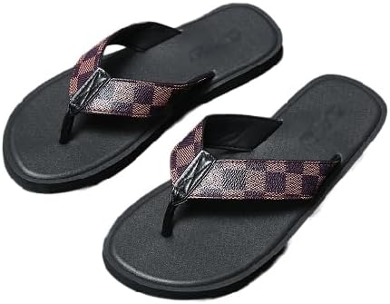 

Мужские летние тапочки BYDZKJ с елочкой, сухие и удобные, с маленькой противоскользящей мягкой подошвой, износостойкие, легко надеваются, модные мужские пляжные сандалии, коричневый