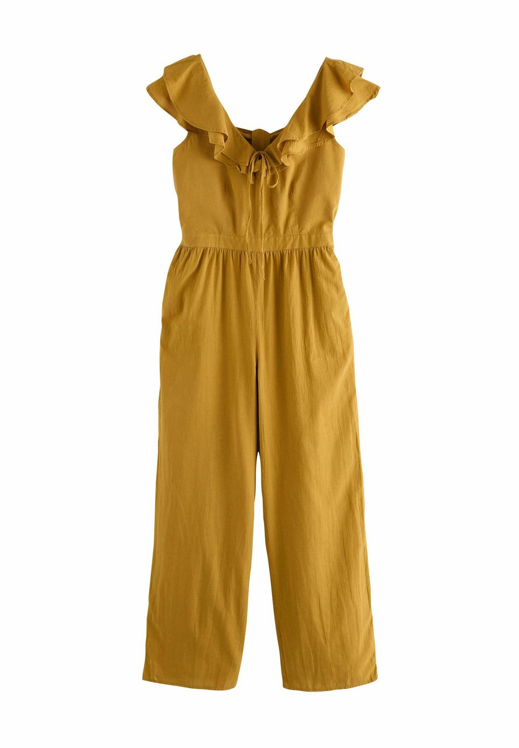

Комбинезон RUFFLED TIE BACK WIDE LEG BOHO Next, желтый