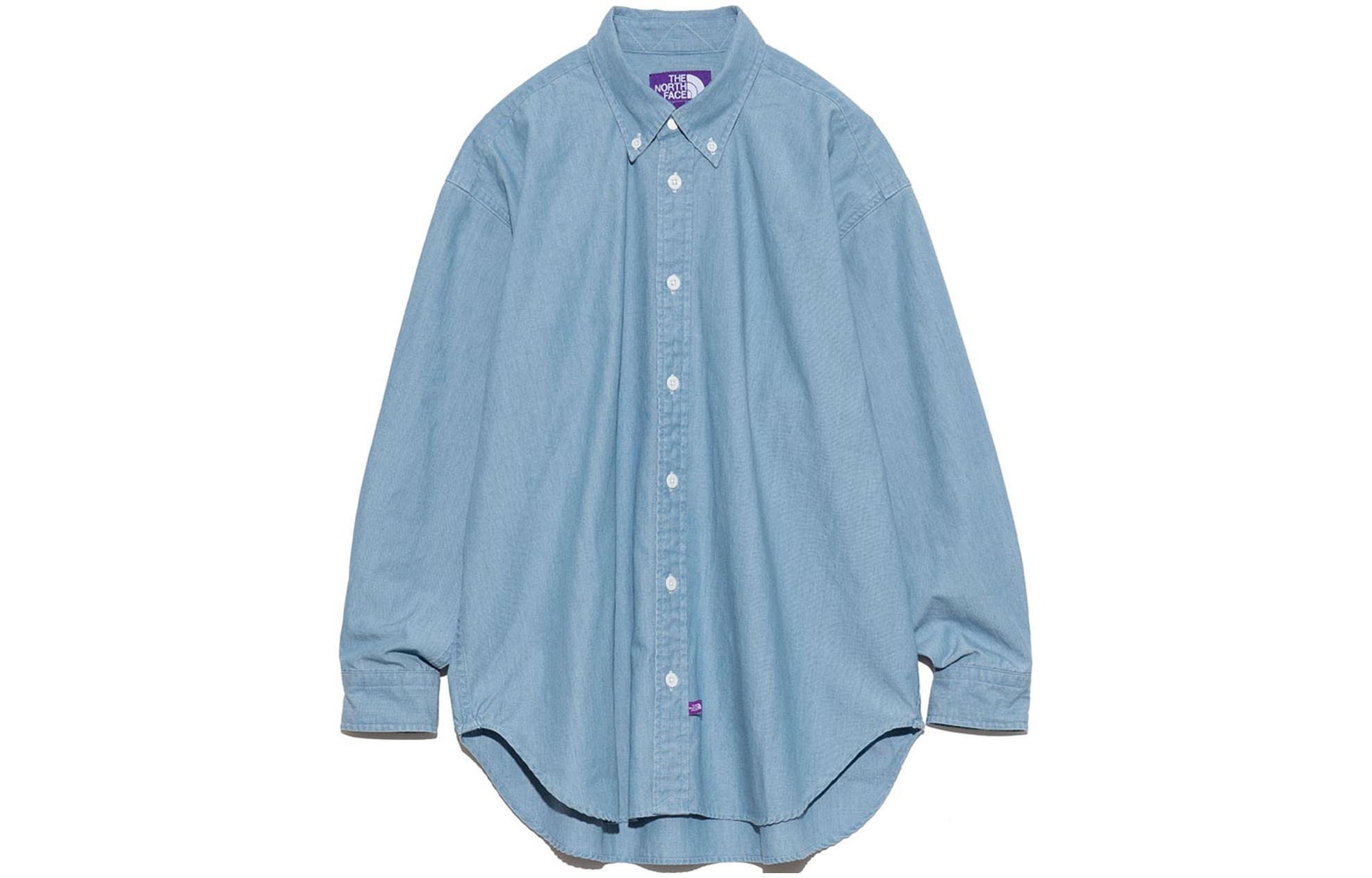 

THE NORTH FACE PURPLE LABEL Футболка FW23 SS24 женская светло-голубая