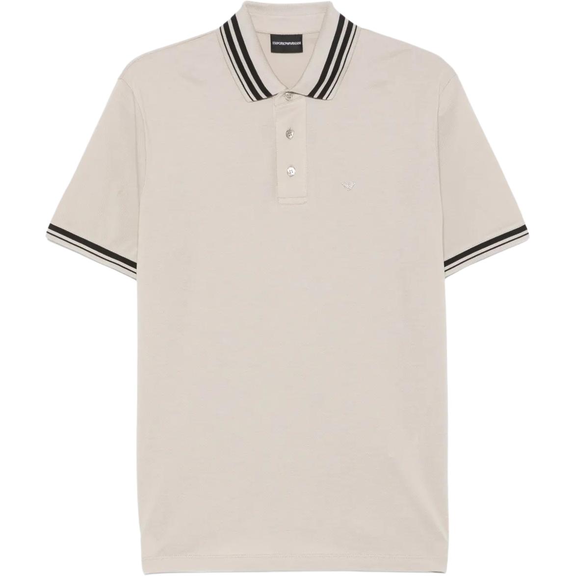 

Хлопковая поло EMPORIO ARMANI, светло-коричневый