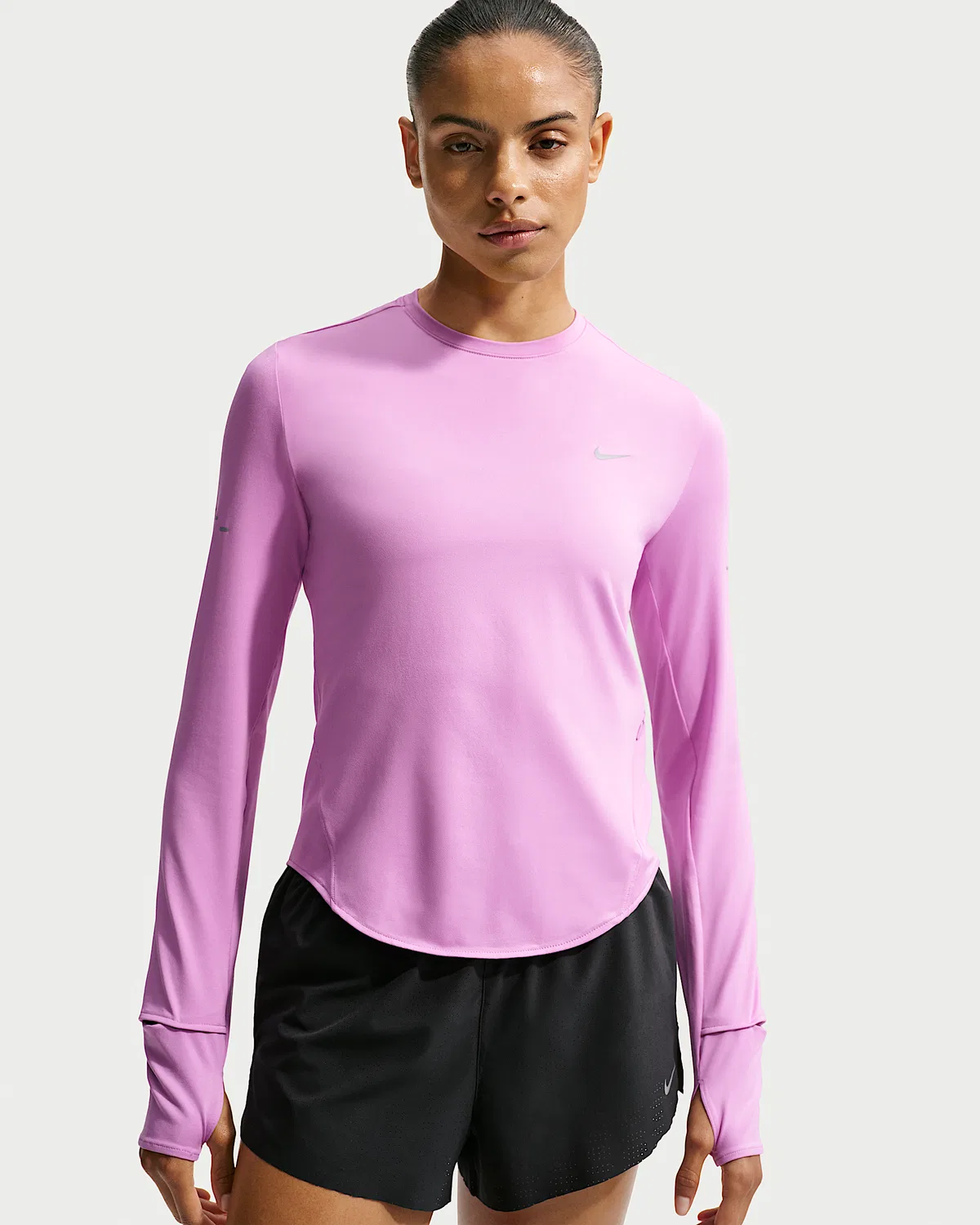 Женская длинная футболка с длинным рукавом Dri-FIT UV Nike Swift, Light Magenta